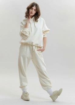 The Frankie Shop CLOTHING Vanessa Drop Shoulder Hoodie - Vanilla