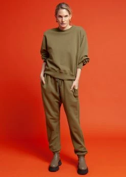 The Frankie Shop Vanessa Sweatpants - Martini Olive