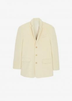 The Frankie Shop CLOTHING Vena Wool Blazer - Custard