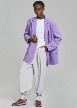 The Frankie Shop Winslow Blazer - Violet CLOTHING