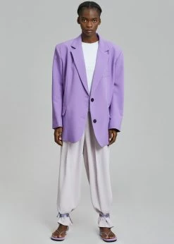 The Frankie Shop Winslow Blazer - Violet CLOTHING