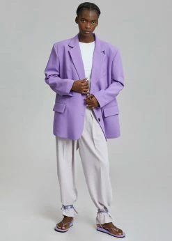 The Frankie Shop Winslow Blazer - Violet CLOTHING