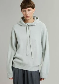 101 Moon Yumi Knit Hoodie - Mint CLOTHING