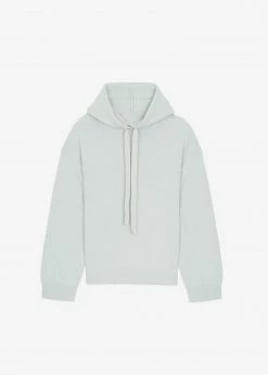 101 Moon Yumi Knit Hoodie - Mint CLOTHING