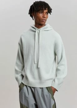 101 Moon Yumi Knit Hoodie - Mint CLOTHING