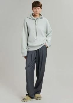 101 Moon Yumi Knit Hoodie - Mint CLOTHING