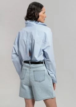 The Frankie Shop Yve Denim Shorts - Worn Wash