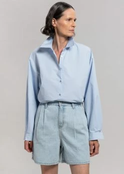 The Frankie Shop Yve Denim Shorts - Worn Wash