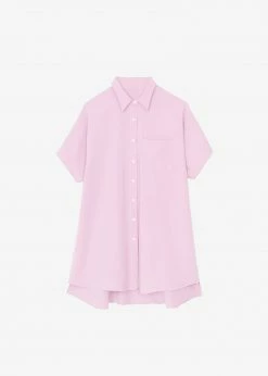 Hot Sale π The Frankie Shop Yvonne Boxy π Shirt π Dress - Pink CLOTHING β 11 The Frankie Shop Yvonne Boxy Shirt Dress - Pink CLOTHING