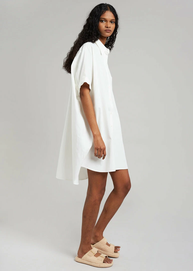 Flash Sale π The Frankie Shop Yvonne Boxy π Shirt π Dress - White β 2 The Frankie Shop Yvonne Boxy Shirt Dress - White