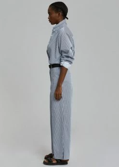 Inni Zakura Pants - Navy Stripe CLOTHING