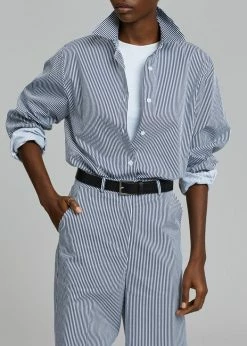 Inni Zakura Pants - Navy Stripe CLOTHING