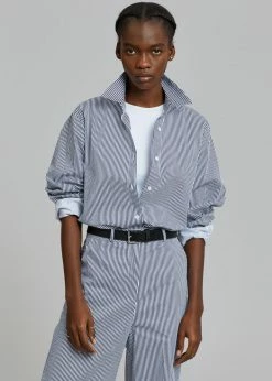 Inni Zakura Pants - Navy Stripe CLOTHING