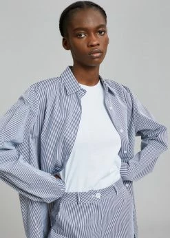 Inni CLOTHING Zakura Shirt - Navy Stripe