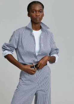 Inni CLOTHING Zakura Shirt - Navy Stripe