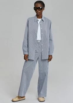 Inni CLOTHING Zakura Shirt - Navy Stripe