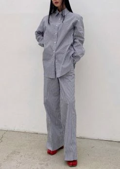 Inni CLOTHING Zakura Shirt - Navy Stripe