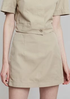 Blossom Zoey Cropped Shirt Jacket - Beige Vacation Edit