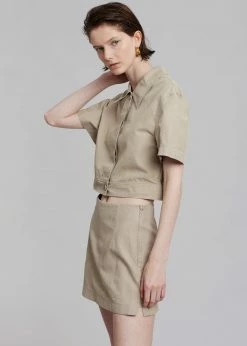 Blossom Zoey Mini Skort - Beige